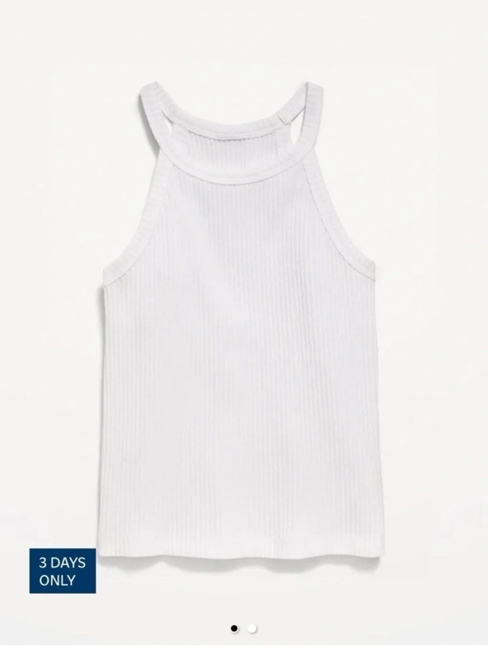 Fitted Ribbed Halter Tank Top for Toddler Girls size 2t old navy Nwt